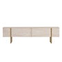 Nordure Onera Mueble para TV Travertino y Oro